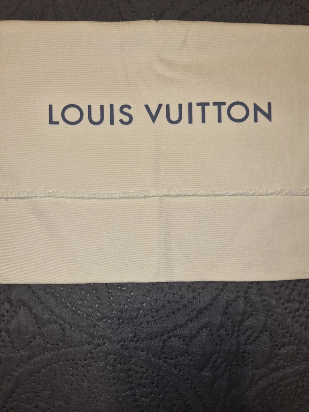 ​Louis Vuitton Cream Cotton Envelope Dust Bag 14 x 8